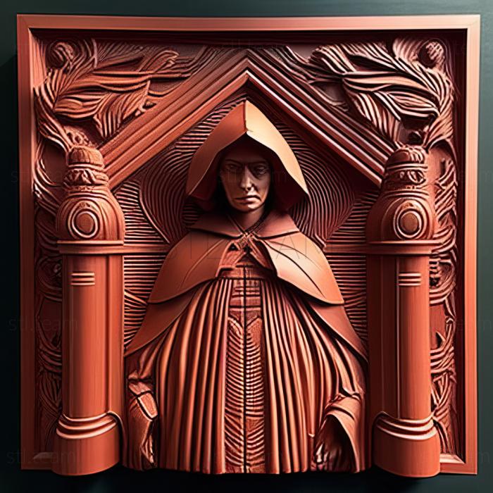 3D model The Handmaids Tale Margaret Atwood 1985 (STL)
